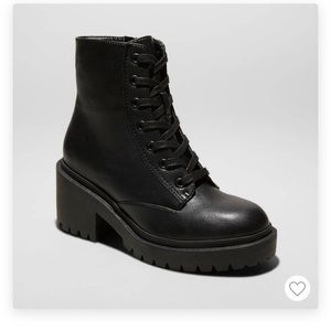 Women’s Brie Faux Leather Lace-up Combat Boot